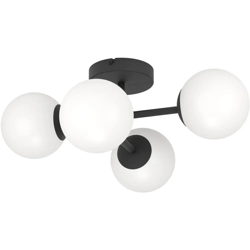 Deckenlampe Castrovido Schwarz B 38.5 cm