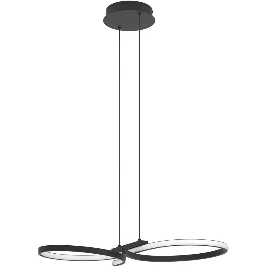 Pendellampe Serpins Schwarz 2500 lm B 30 cm