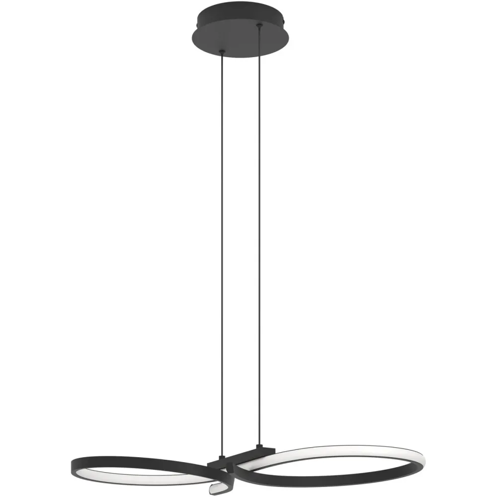 Pendellampe Serpins Schwarz 2500 lm B 30 cm