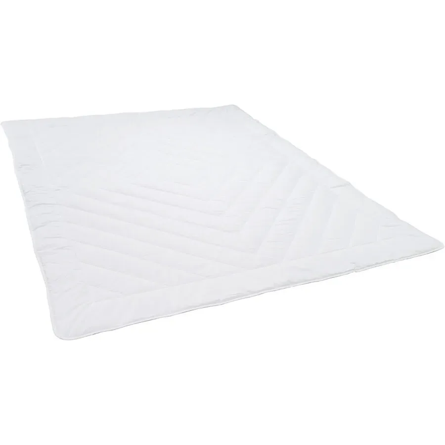 Billerbeck Duvet Weiss Baumwolle B 160 cm Schurwolle - Material: 100% Baumwolle, Satin - Duvet