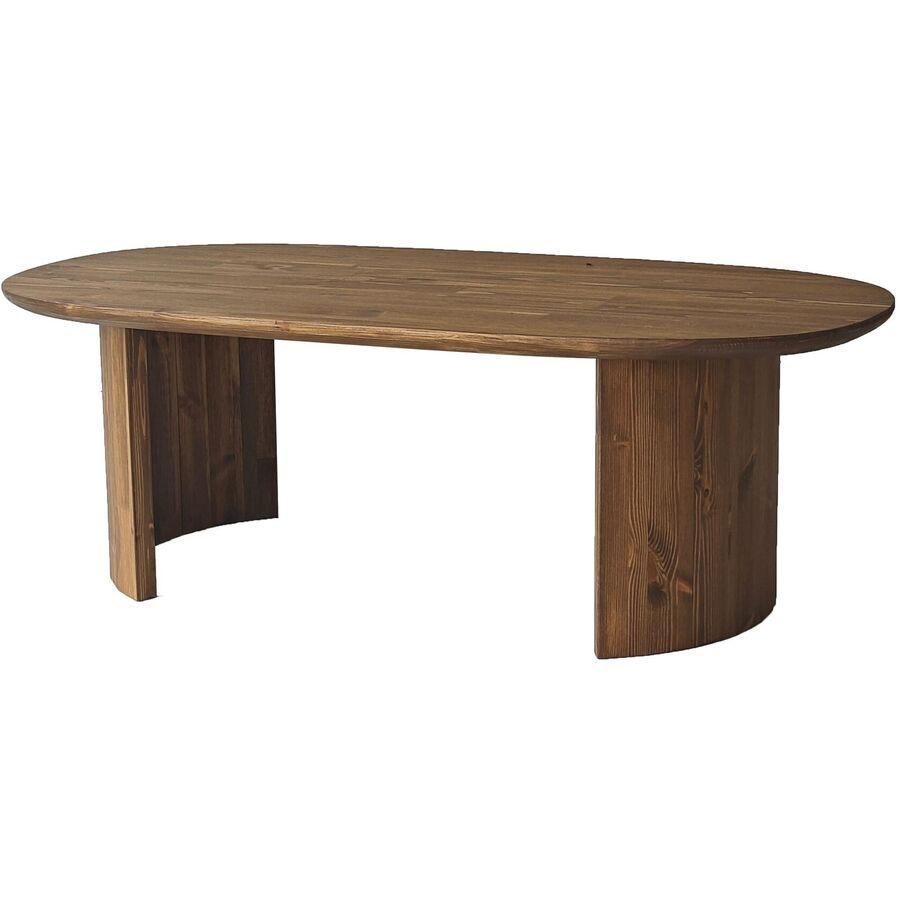Salontisch Georis Holz B 120 cm - Farbe: Nussbaum - Material: 100% Nussbaum - Salontisch