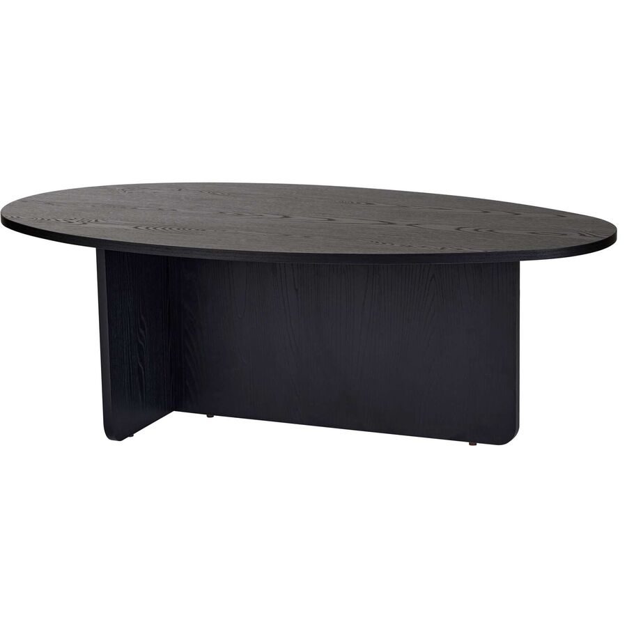 Salontisch Georis Schwarz Holzwerkstoff B 120 cm - Farbe: Schwarz in Holzoptik - Material: 100% Melaminbeschichtete Kiefer - Salontisch