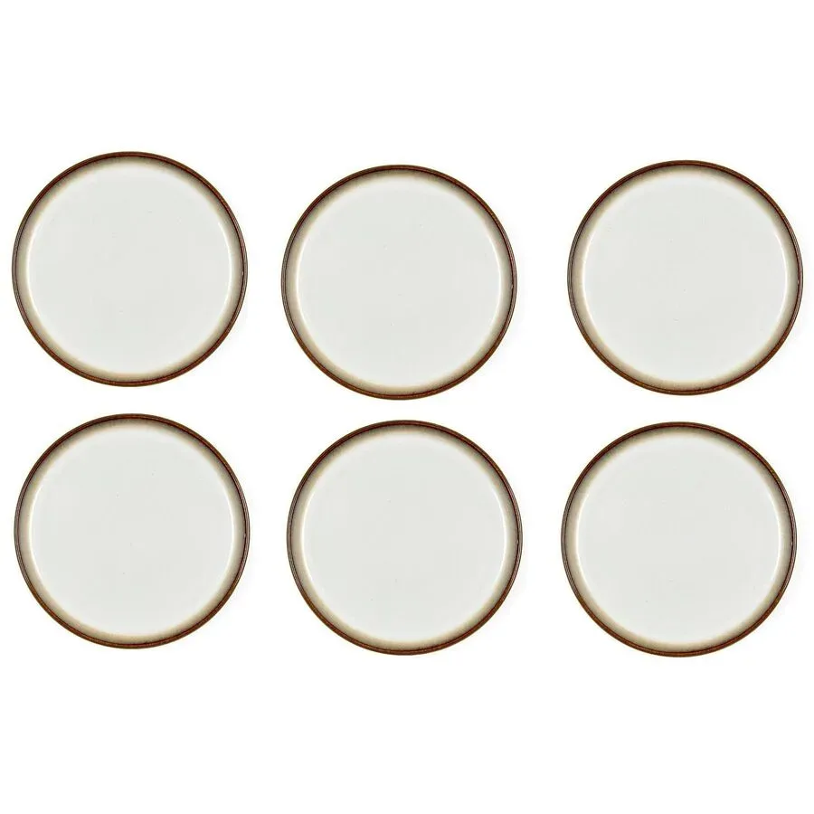 Bitz - Frühstücks- & Dessertteller Ø 21 cm, 6 Stück, GrauCrème, 21cm