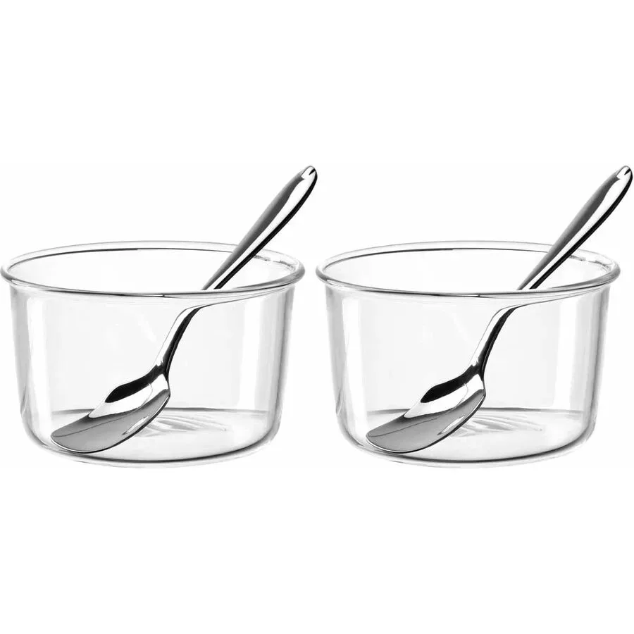Schalen-Set Leonardo Transparent Glas D 9 cm 4-tlg