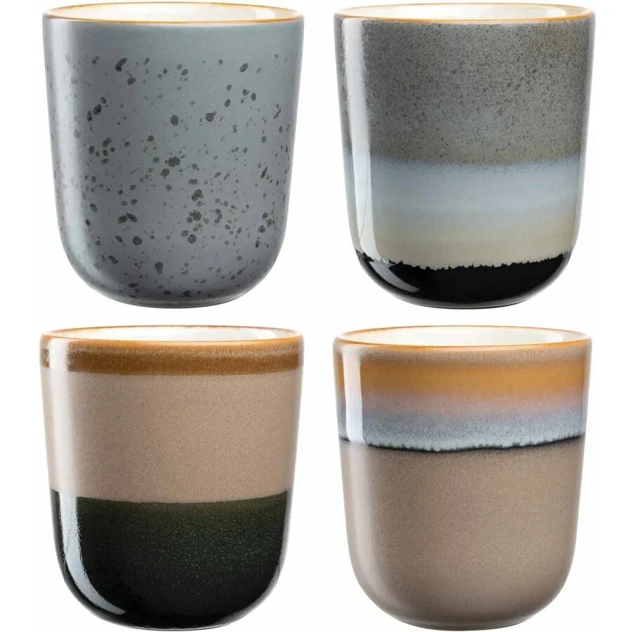 Kaffeebecher-Set Leonardo Mehrfarbig Keramik H 10.5 cm 300 ml