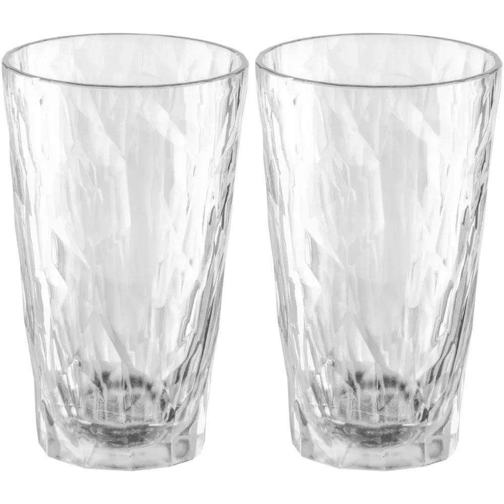 koziol Longdrinkglas Tumbler Club No. 6 Superglas mit Eichstrich; 410 ml, 8.7x14.1 cm (ØxH); transparent; 0.3 l Eichstrich, 12 Stück / Pack