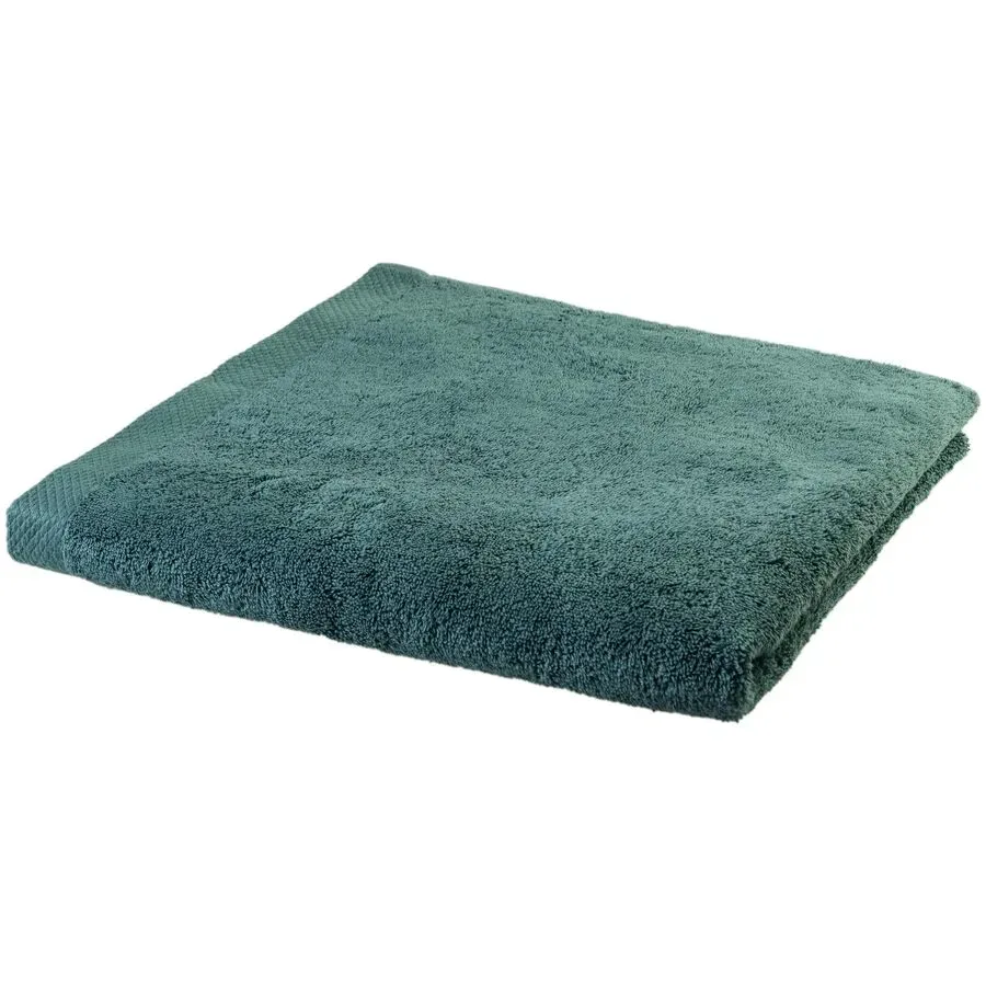 Handtuch COCON Grün Baumwolle B 50 T 100 cm - Farbe: Eukalyptusgrün - Material: Baumwolle (CO) - Handtuch