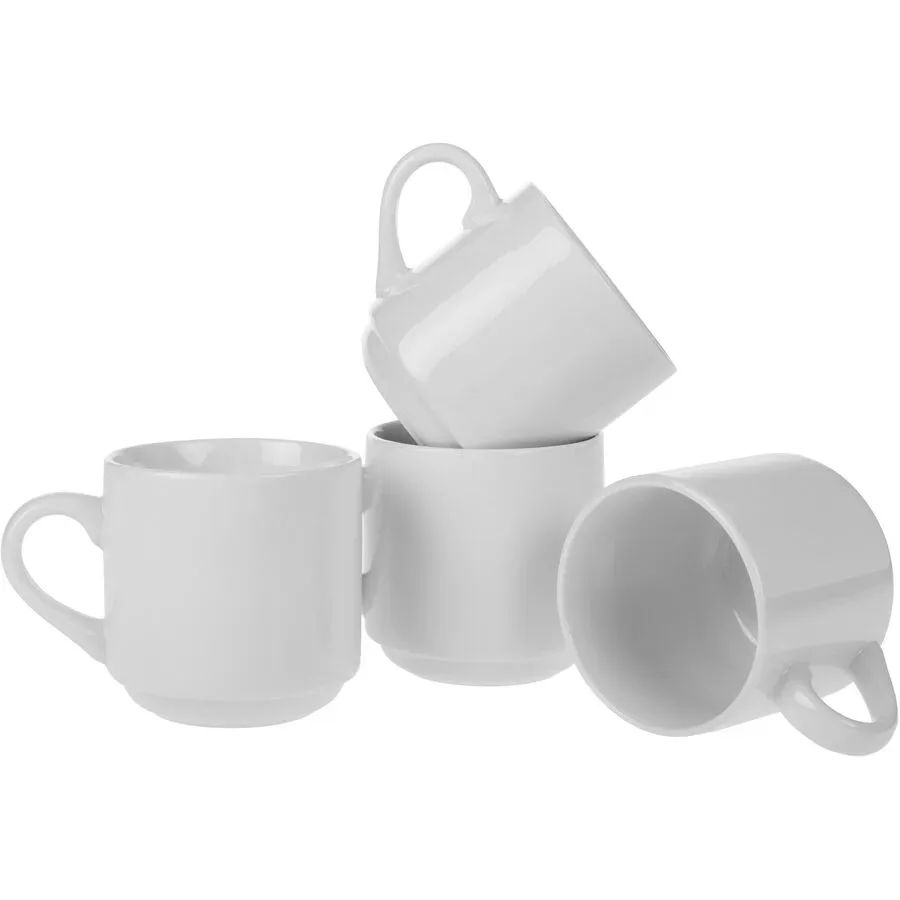 Kaffeetassen-Set COCON Weiss Porzellan 320 ml - Kaffeetassen-Set