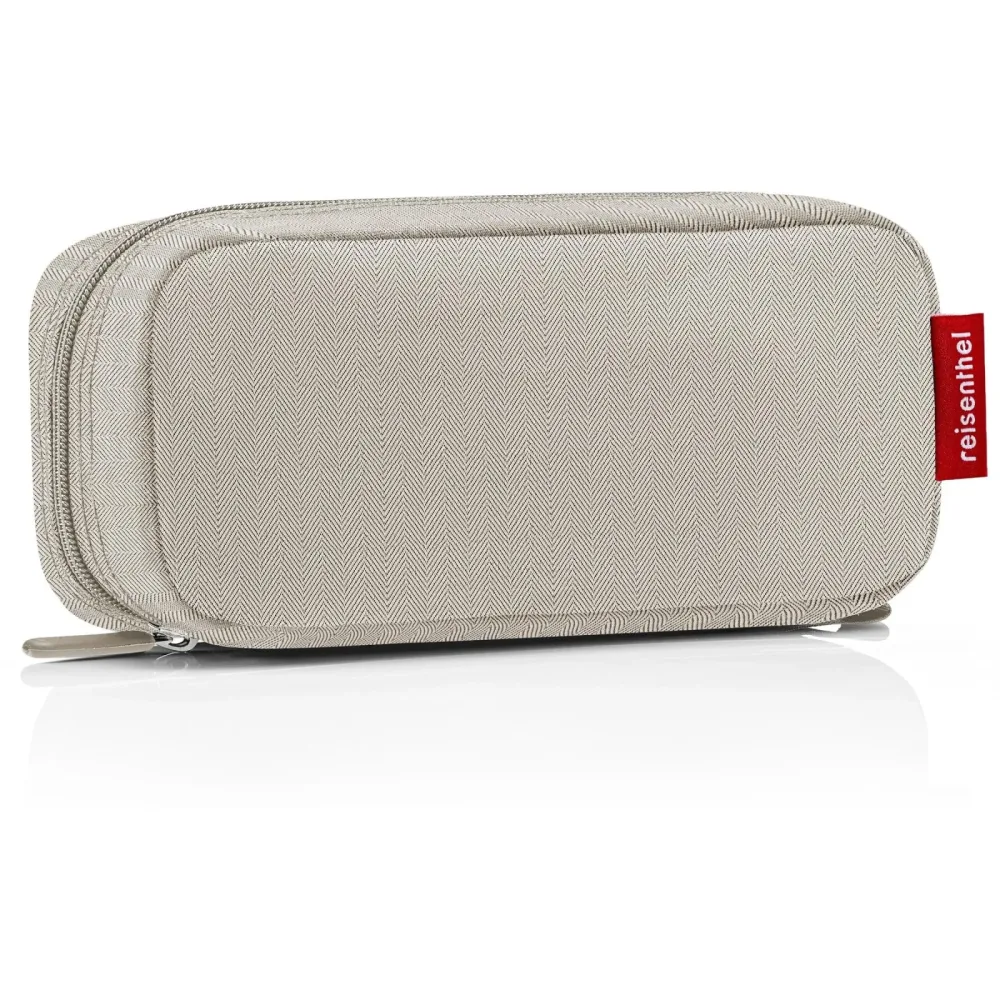 Kulturtasche Reisenthel Herringbone Sand Polyester B 21 H 10 cm