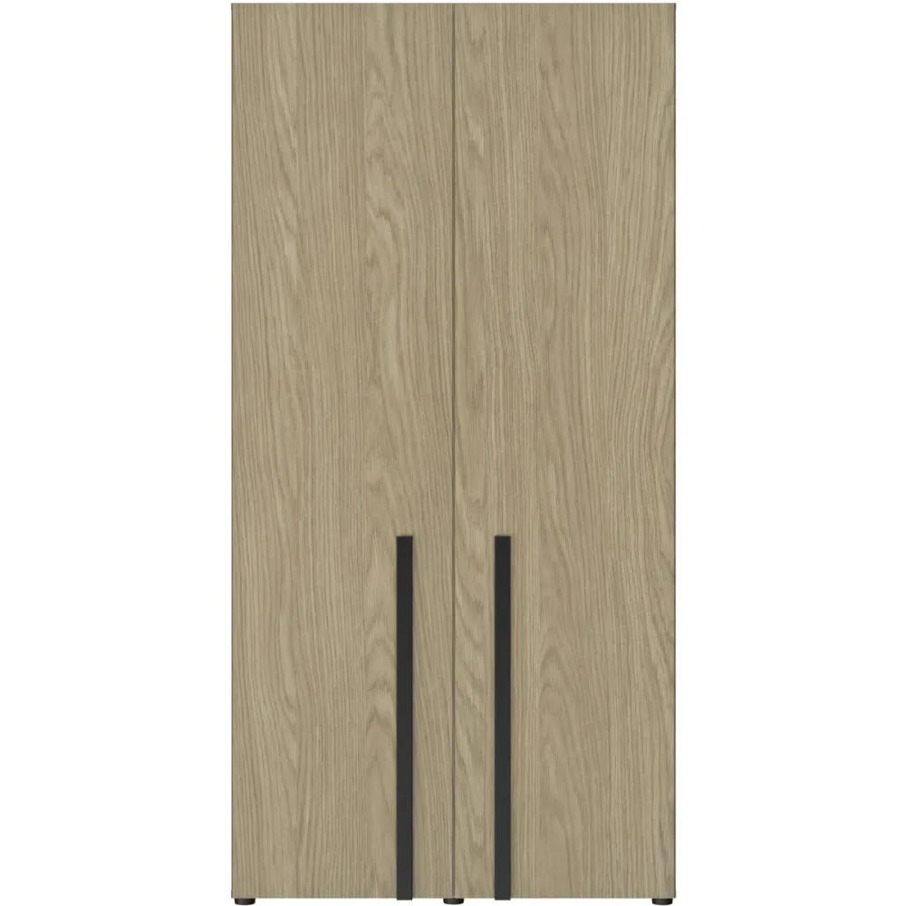 Kleiderschrank Natty Braun Holz 99 cm 60 cm 201 cm - Farbe: eiche - Material: Holzwerkstoff - Kleiderschrank