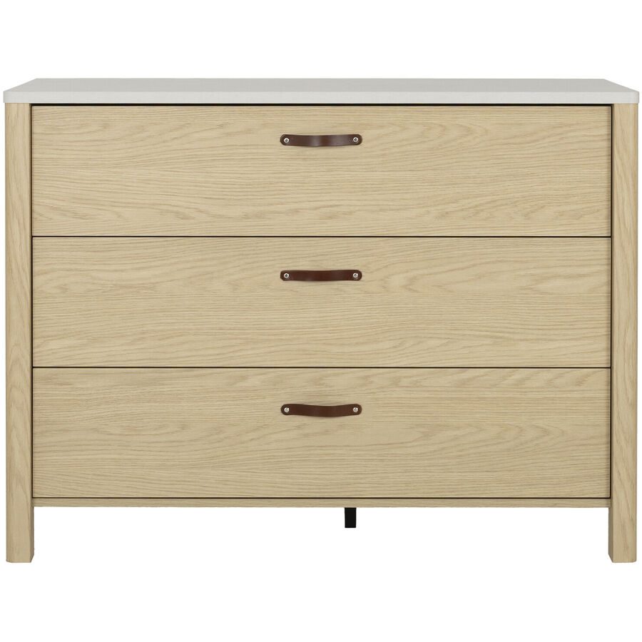 Kommode Riol Weiss Holz 122 cm 48 cm - Farbe: weiss/eiche - Material: Holzwerkstoff - Kommode