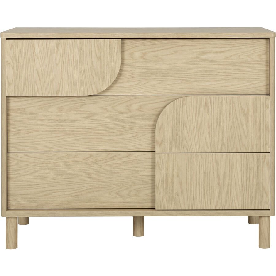 Kommode Sammy Braun Holz 116 cm 47 cm - Farbe: eiche - Material: Holzwerkstoff - Kommode
