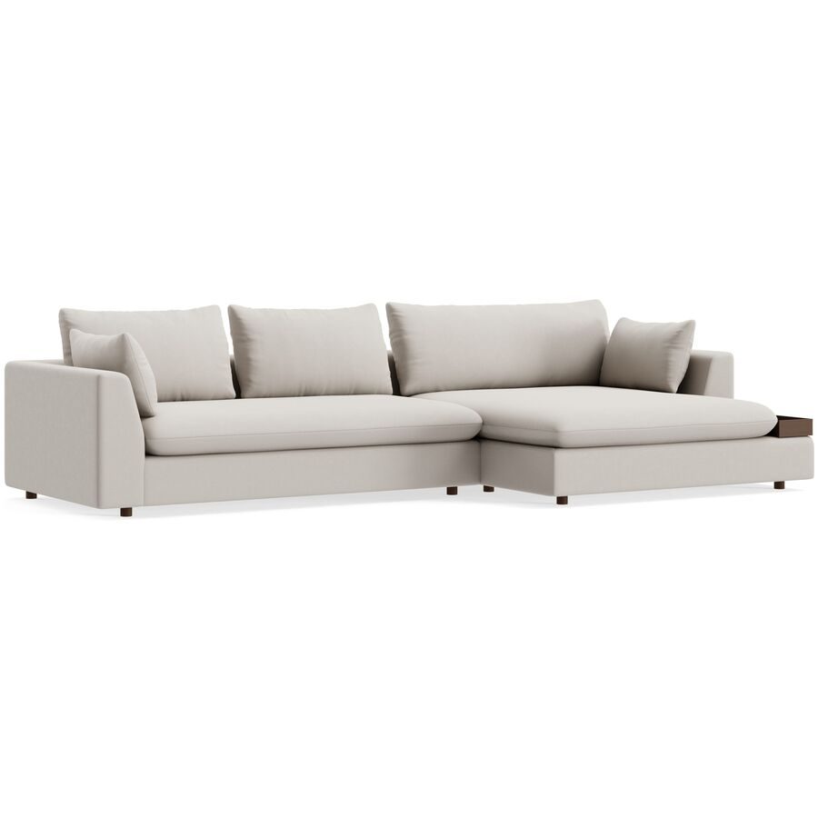 Ecksofa Milou Beige Stoff 334 cm 165 cm - Möbel Konfigurator: Traummöbel individuell zusammenstellen - Ecksofa