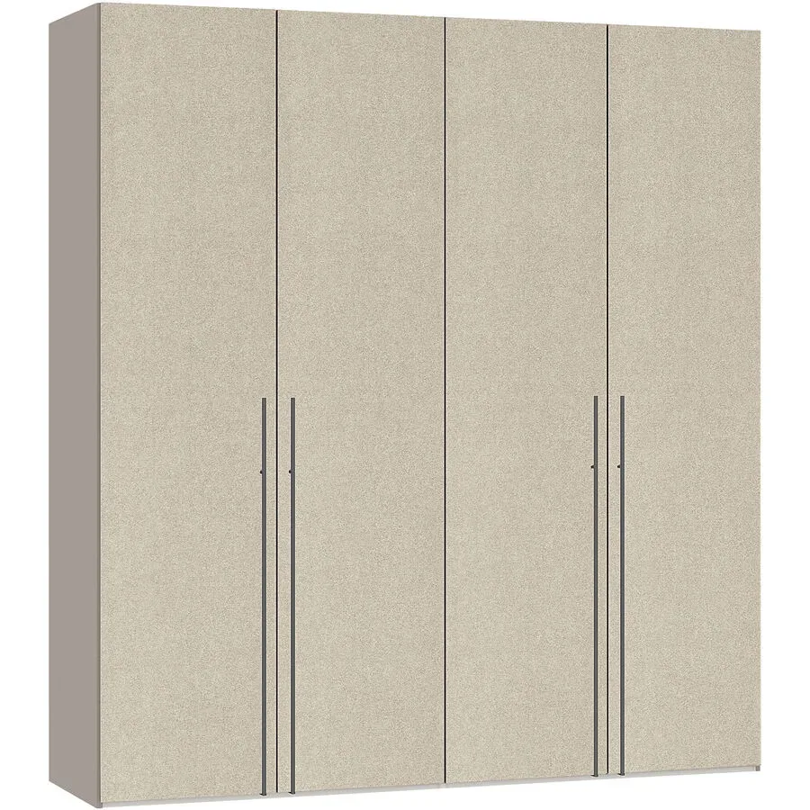 Kleiderschrank Arena Drehtüren Beige Holz 203 cm 59 cm 220 cm - Material: Holzwerkstoff - Schweizer Möbelhersteller - Kleiderschrank