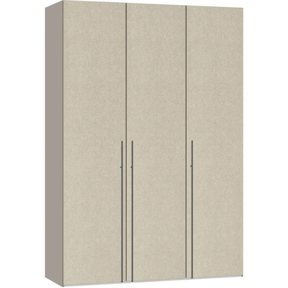 Kleiderschrank Arena Drehtüren Beige Holz 203 cm 59 cm 220 cm - Material: Holzwerkstoff - Schweizer Möbelhersteller - Kleiderschrank