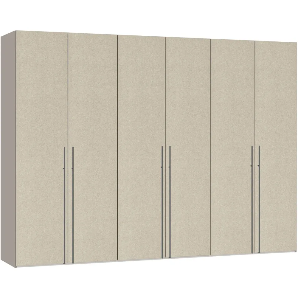 Kleiderschrank Arena Drehtüren Beige Holz 303 cm 59 cm 220 cm - Material: Holzwerkstoff - Schweizer Möbelhersteller - Kleiderschrank