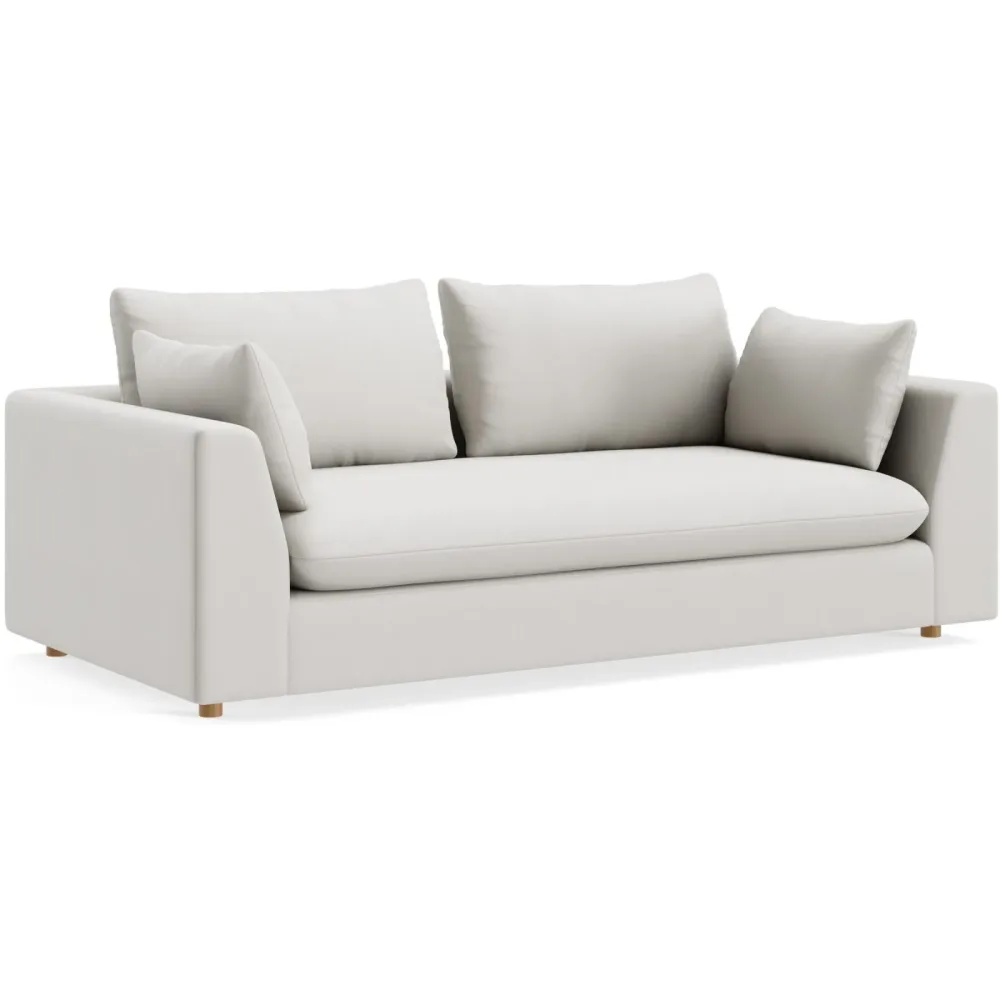 Sofa Milou Grau Stoff 209 cm 108 cm - Farbe: natur - Möbel Konfigurator: Traummöbel individuell zusammenstellen - Sofa