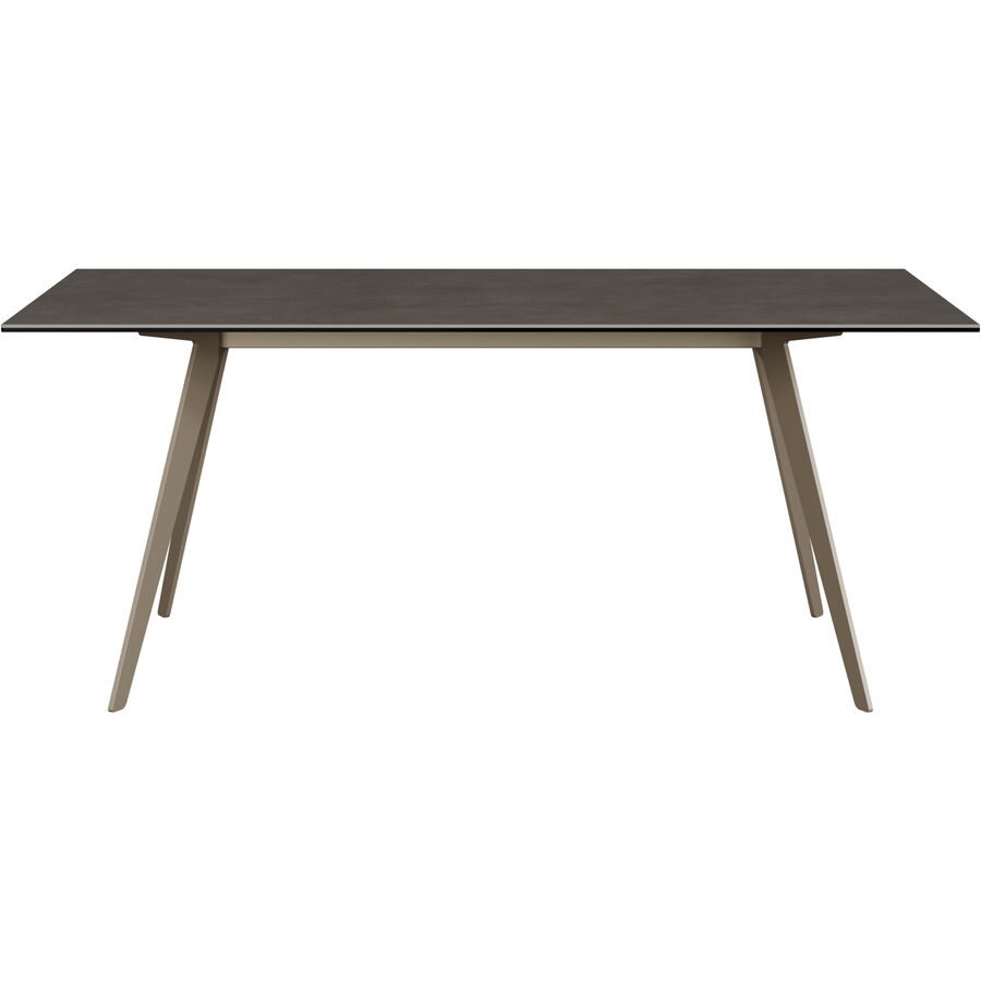 Esstisch Salazar Braun/Grau Keramik 100 cm - Farbe: taupe - Esstisch