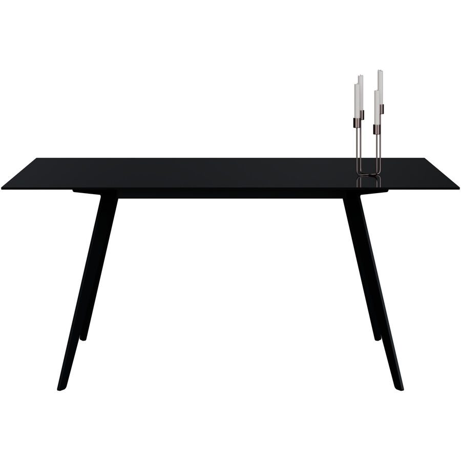 Esstisch Tame Schwarz Glas 100 cm - Esstisch