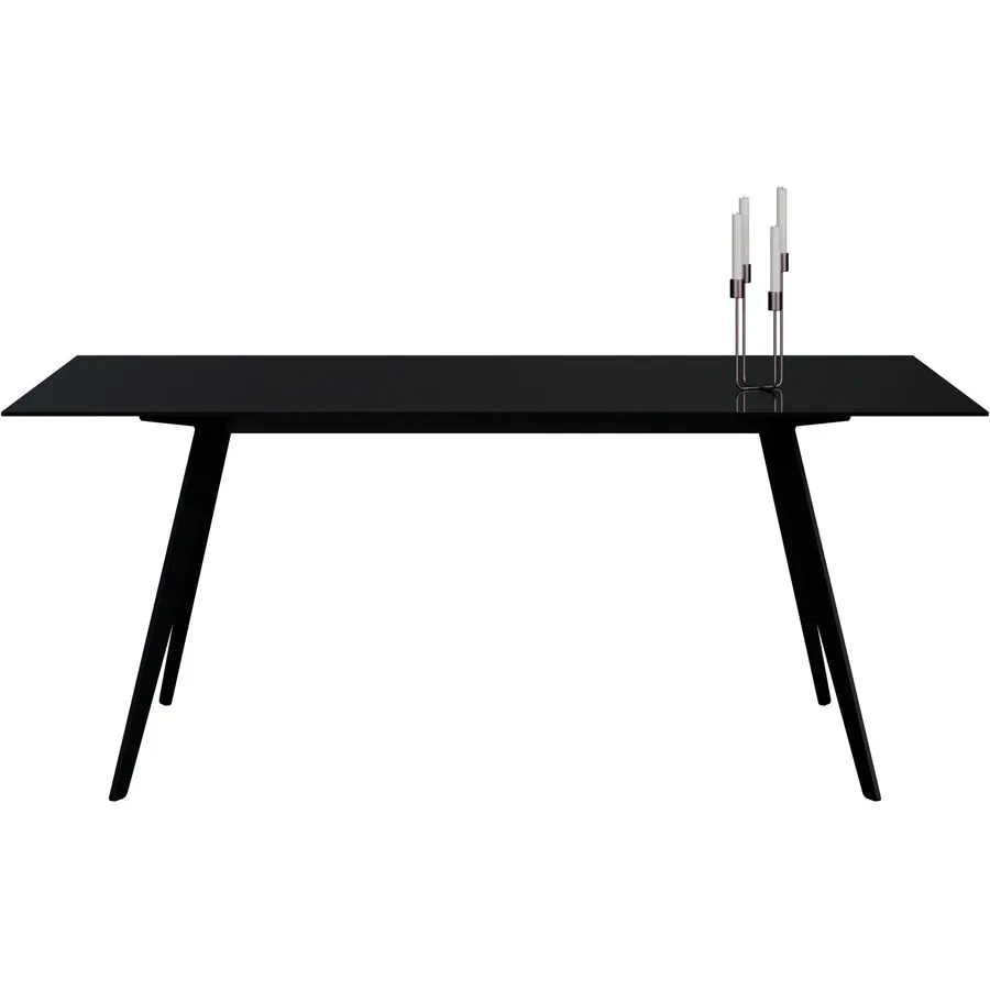 Esstisch Tame Schwarz Glas 100 cm - Esstisch