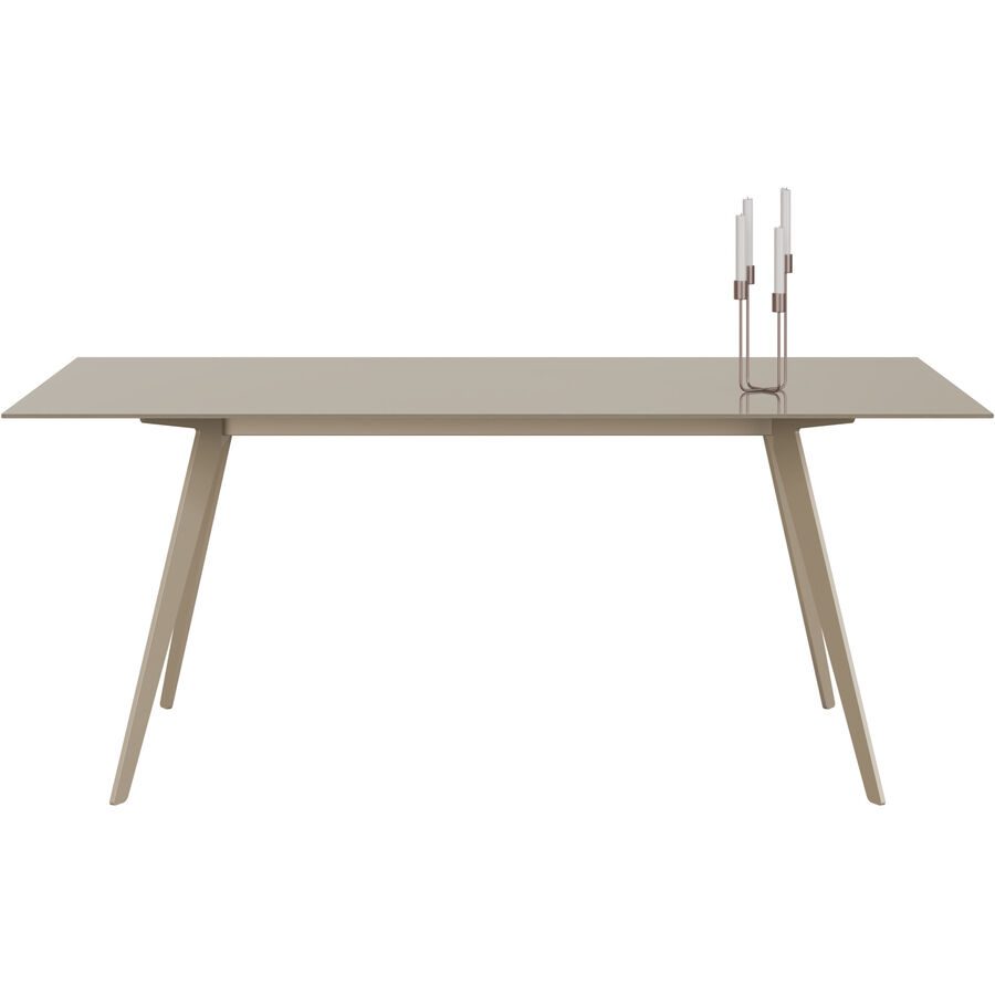 Esstisch Tame Beige Glas 100 cm - Esstisch