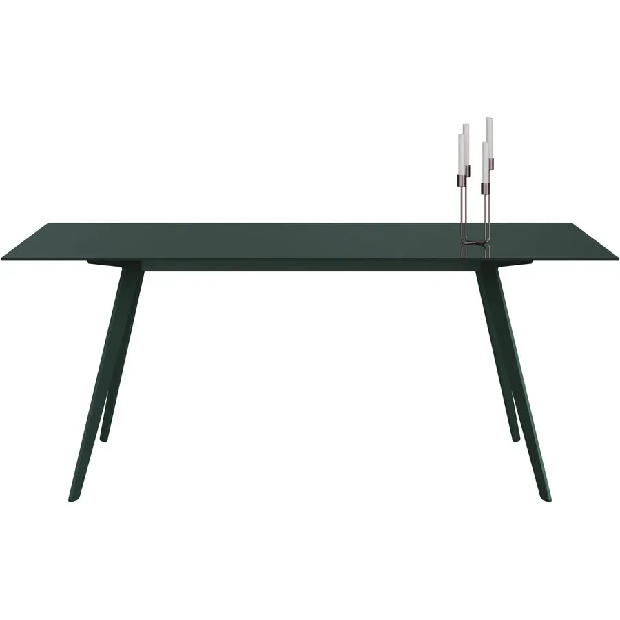 Esstisch Tame Grün Glas 100 cm - Farbe: moosgrün - Esstisch