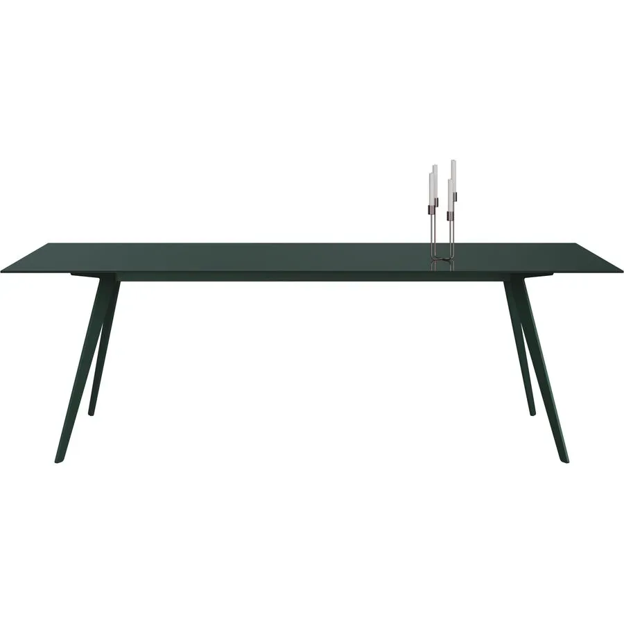 Esstisch Tame Grün Glas 100 cm - Farbe: moosgrün - Esstisch