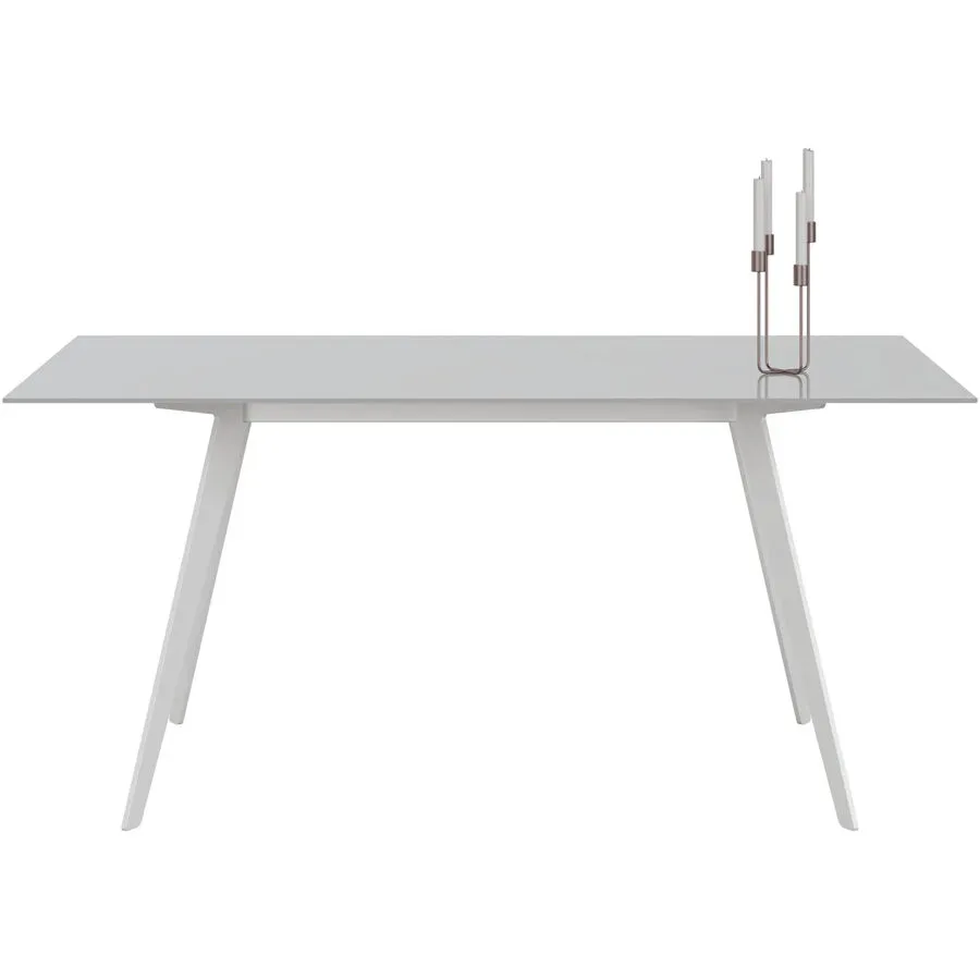 Esstisch Tame Weiss Glas 100 cm - Esstisch