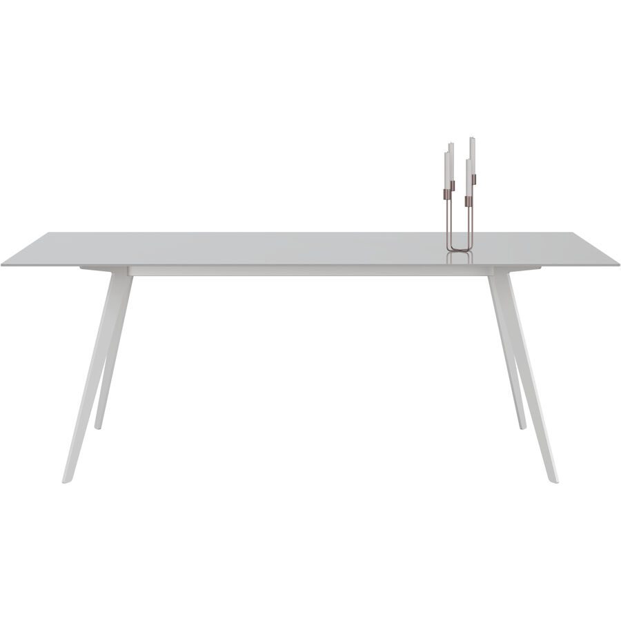 Esstisch Tame Weiss Glas 100 cm - Esstisch