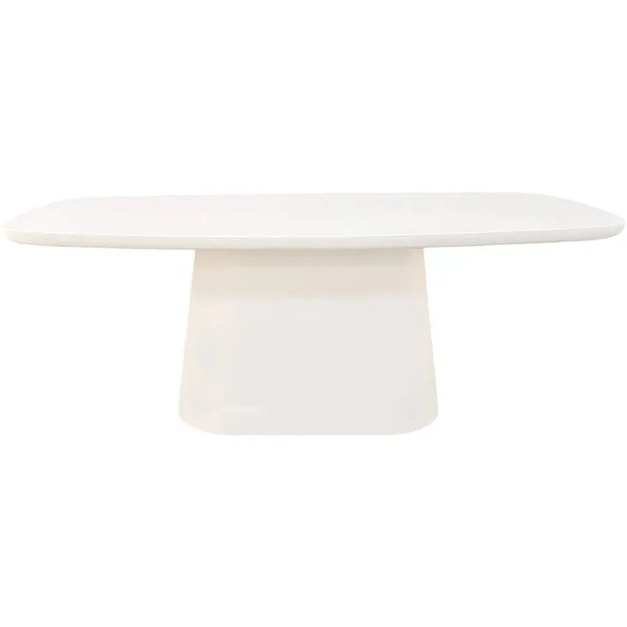 Esstisch Putza Weiss Holz 200 cm - Material: MDF - Esstisch