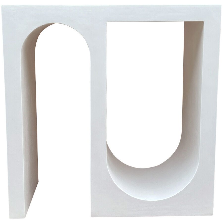 Konsole Putza Weiss Holz 78 cm 80 cm - Material: MDF - Konsole