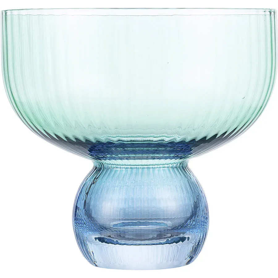 Coupeglas Rhea Blau/Grün Glas H11 cm D11.9 cm - Farbe: grün / blau - Dessertschale