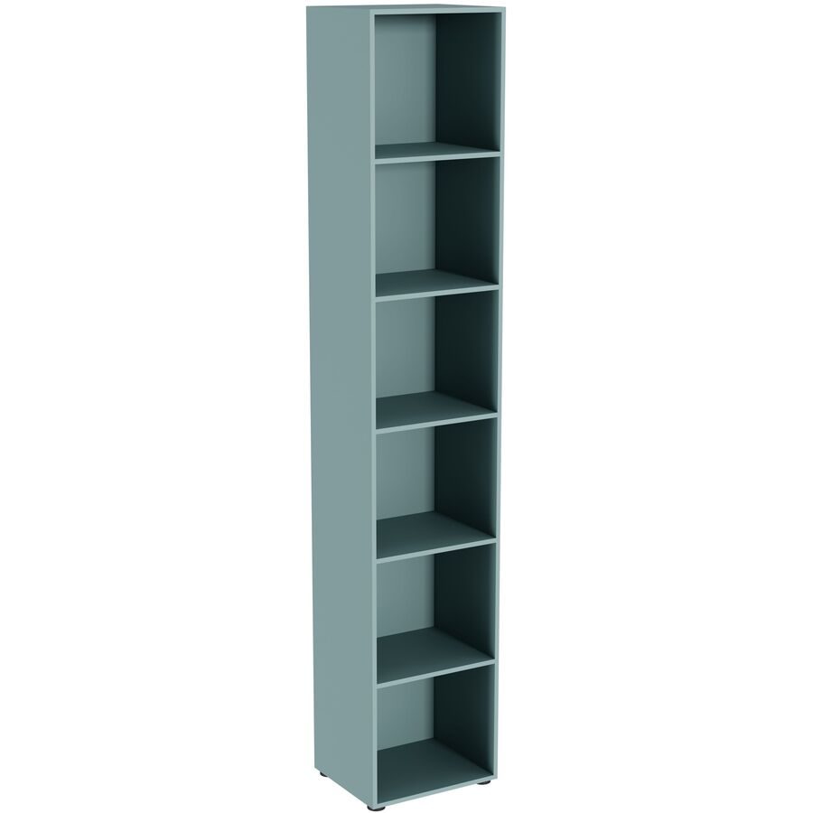 Regal Window Grau/Grün Holz 41 cm 214 cm - Farbe: grüngrau - Material: Holzwerkstoff - Möbel Konfigurator: Traummöbel individuell zusammenstellen -