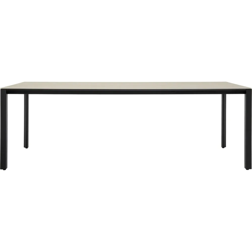 Tisch AZ schwarz Trav. Romano 220x90 - Farbe: beige - Material: Keramik/Stahl - 244