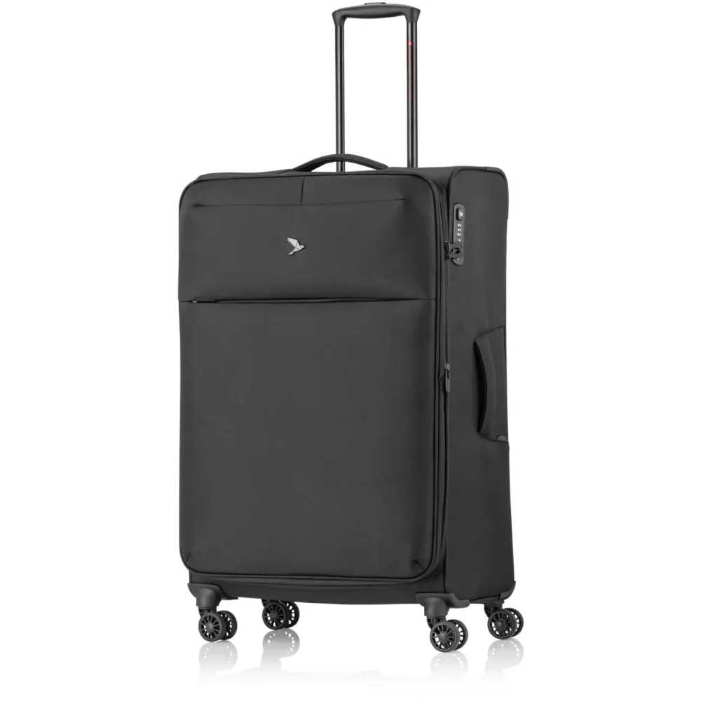 Pack Easy - Weichschalenkoffer, Spinner, 76 CM, Weichschalenkoffer, Spinner, 76 CM, Black
