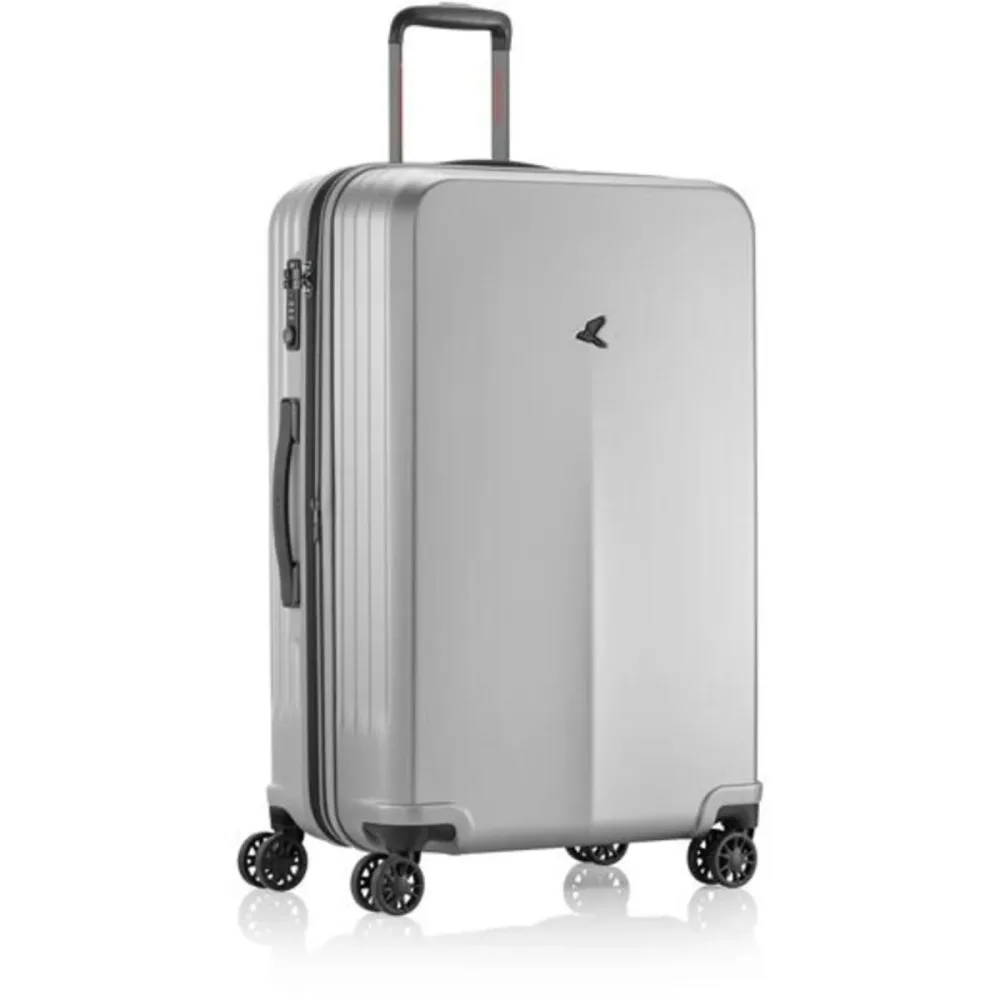 Pack Easy - Hartschalenkoffer, Spinner, 76 CM, Hartschalenkoffer, Spinner, 76 CM, Silber