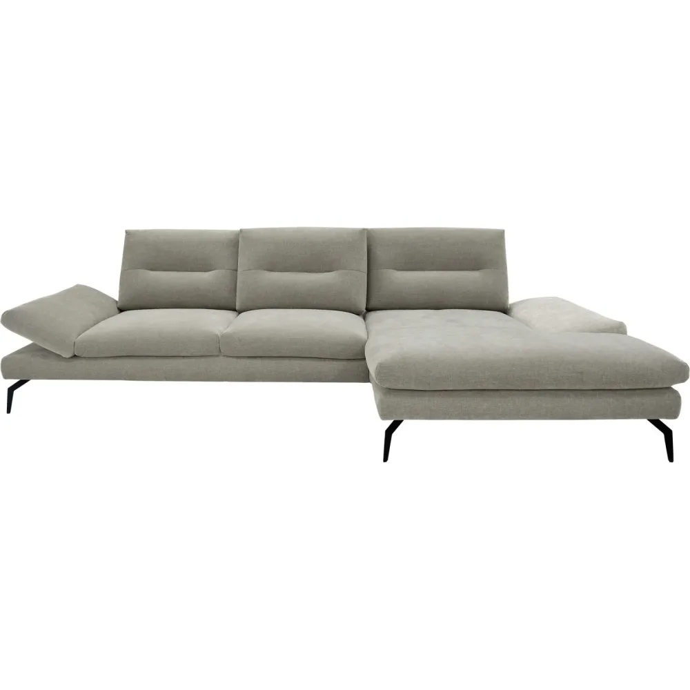 Sofa Trevi Grau 300 cm 165 cm - Farbe: hellgrau - Sofa