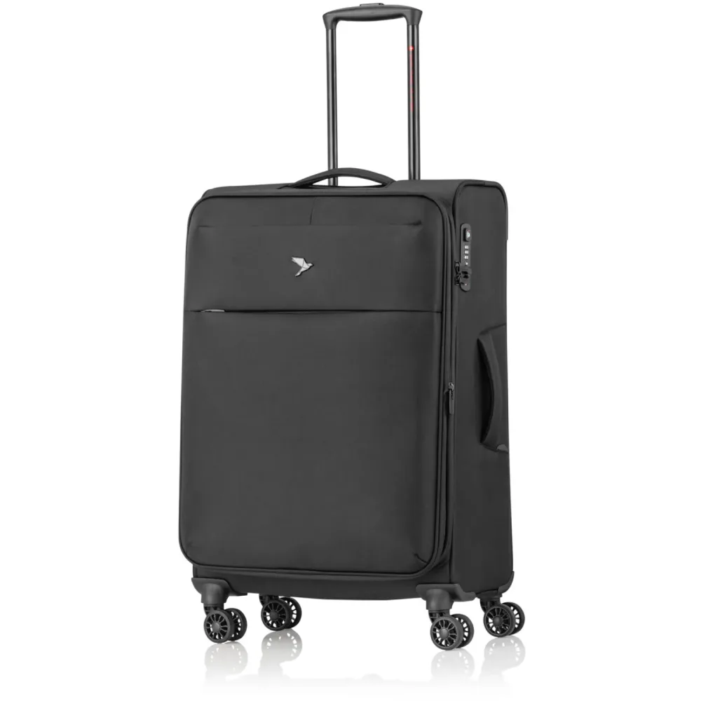 Pack Easy - Weichschalenkoffer, Spinner, 65 CM, Weichschalenkoffer, Spinner, 65 CM, Black