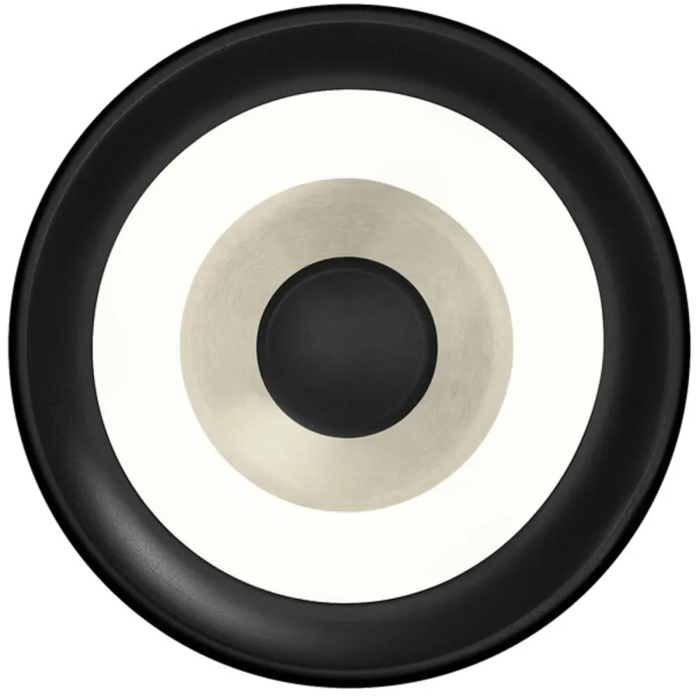 Wandlampe Speaker Beige Aluminium/Eisen 20 cm 20 cm - Farbe: sand - LED - Lichtfarbe: Warmweiss - Wandlampe- LED Energiesparlampe