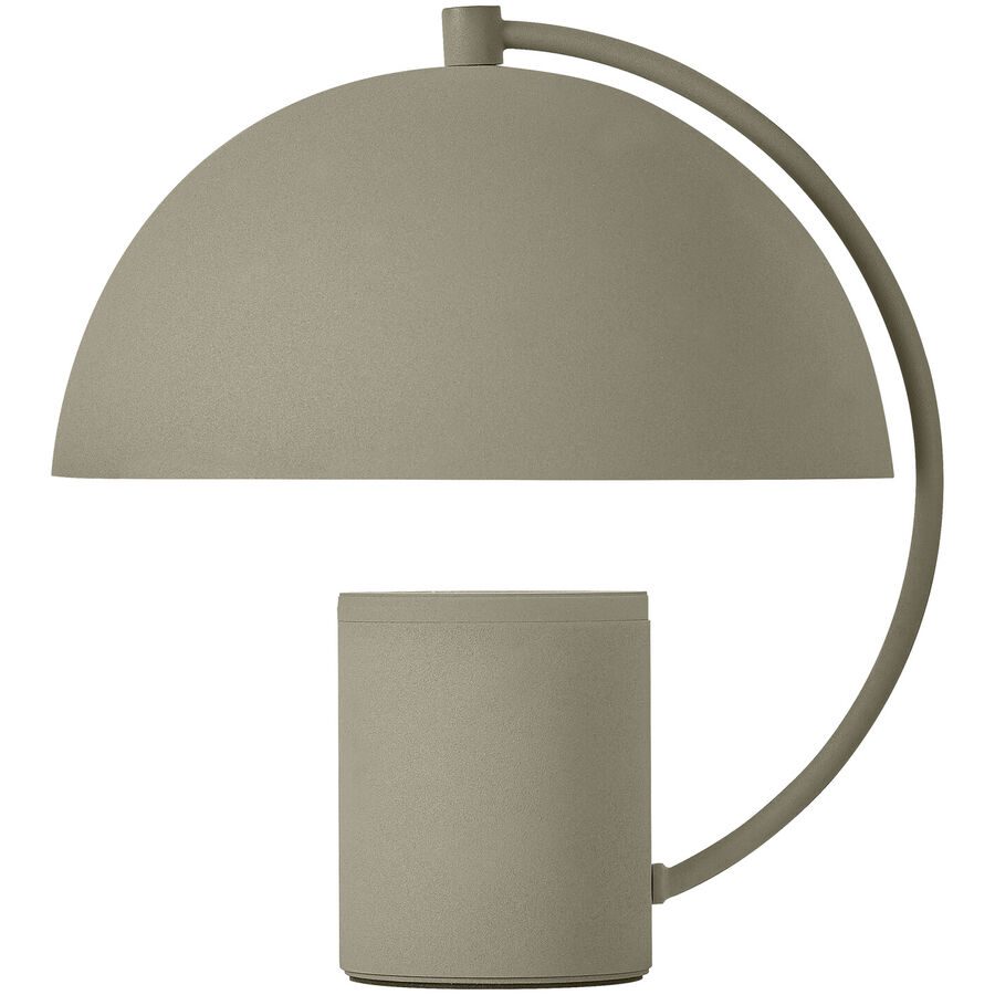 Tischlampe Hedda Grün Aluminium/Eisen 40 cm 27 cm - Farbe: Olivgrün - LED - Lichtfarbe: Extra warmweiss - Helles Neutralweiss - Tischlampe- LED