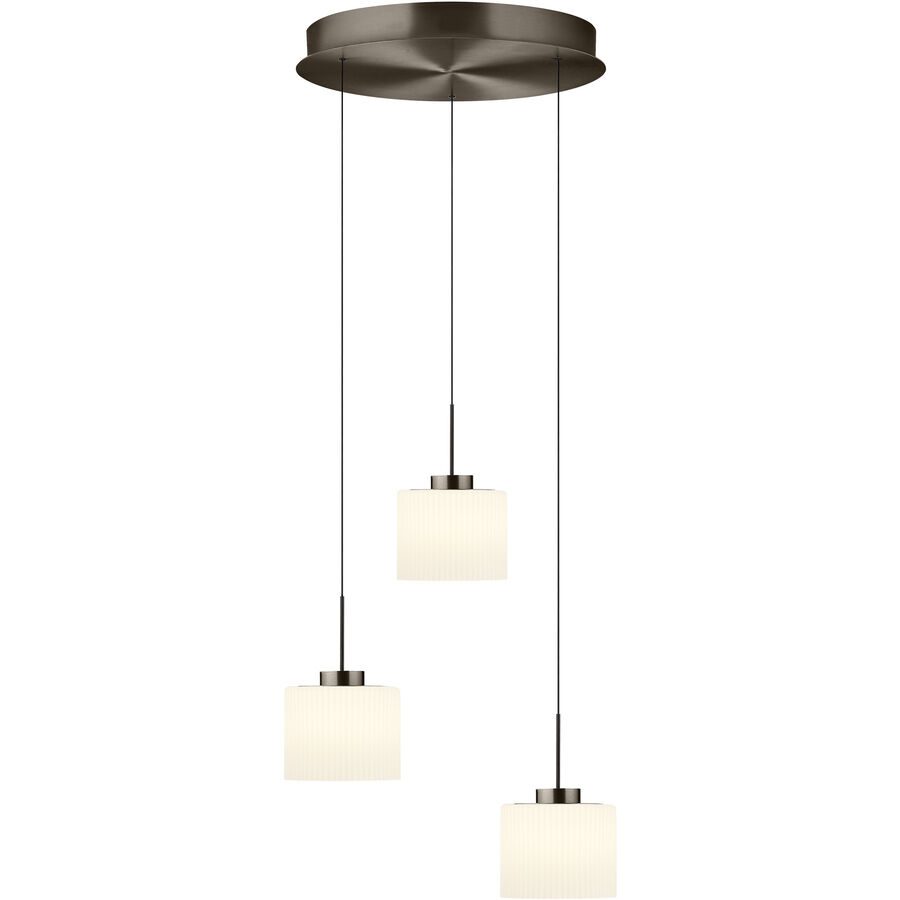 Pendellampe Elli Bronze Aluminium/Eisen 43 cm - LED - Lichtfarbe: Warmweiss - Pendellampe- LED Energiesparlampe