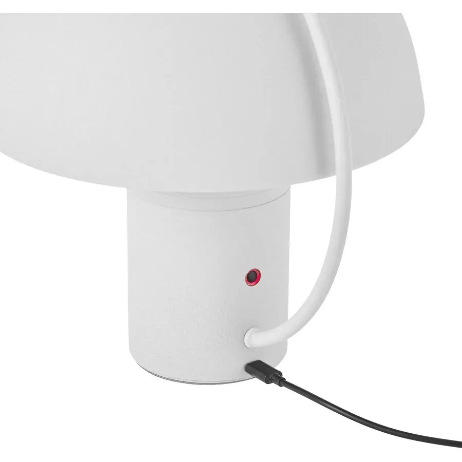 Tischlampe Hedda Weiss Aluminium/Eisen 15 cm 17 cm - LED - Lichtfarbe: Warmweiss - Tischlampe- LED Energiesparlampe
