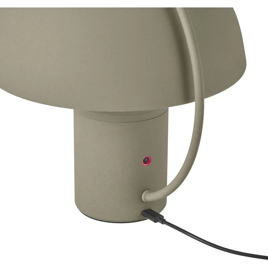 Tischlampe Hedda Grün Aluminium/Eisen 15 cm 17 cm - Farbe: Olivgrün - LED - Lichtfarbe: Warmweiss - Tischlampe- LED Energiesparlampe