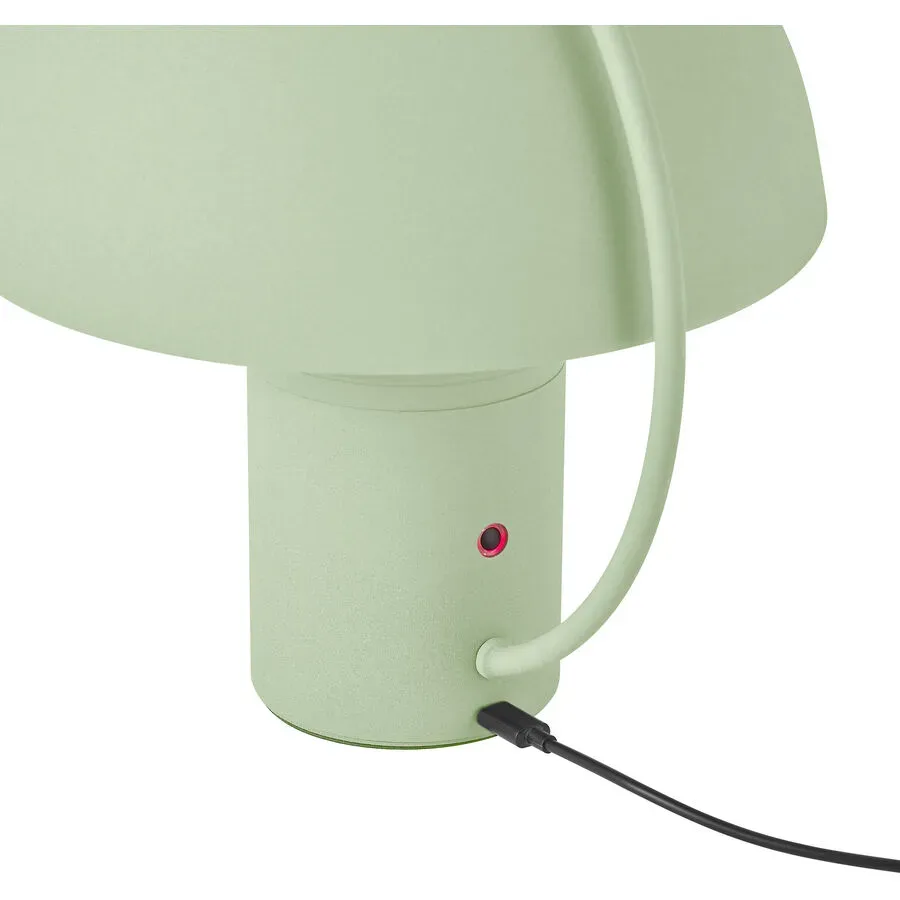 Tischlampe Hedda Grün Aluminium/Eisen 15 cm 17 cm - Farbe: mintgrün - LED - Lichtfarbe: Warmweiss - Tischlampe- LED Energiesparlampe