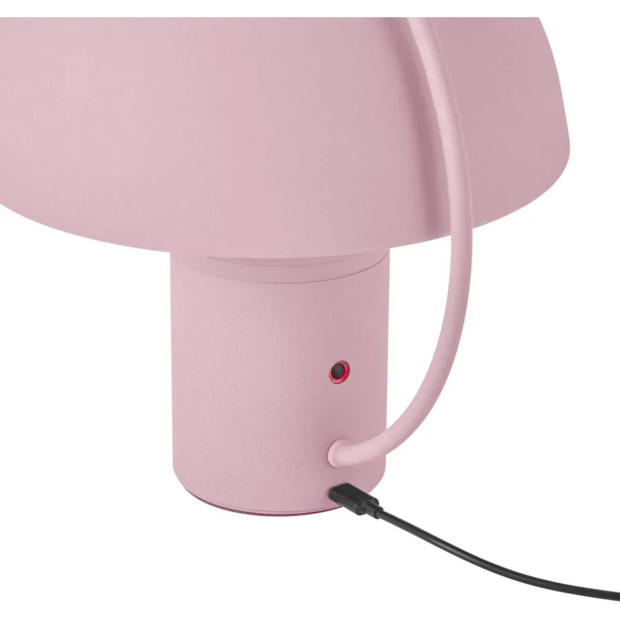 Tischlampe Hedda Rosa Aluminium/Eisen 15 cm 17 cm - Farbe: hellrosa - LED - Lichtfarbe: Warmweiss - Tischlampe- LED Energiesparlampe