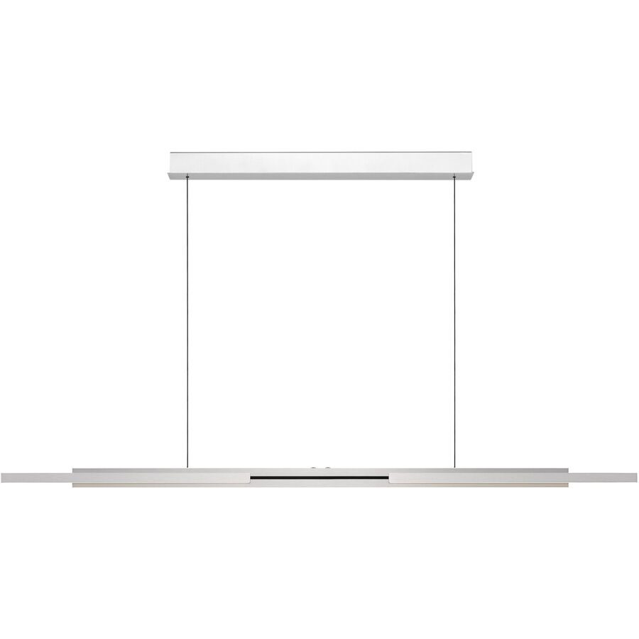 Pendellampe Whippy Silber Aluminium/Eisen - Farbe: Aluminium eloxiert - LED - Lichtfarbe: Warmweiss - Kaltes Tagesweiss - Pendellampe- LED