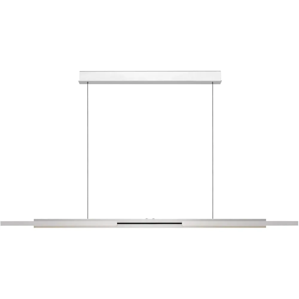 Pendellampe Whippy Silber Aluminium/Eisen - Farbe: Aluminium eloxiert - LED - Lichtfarbe: Warmweiss - Kaltes Tagesweiss - Pendellampe- LED
