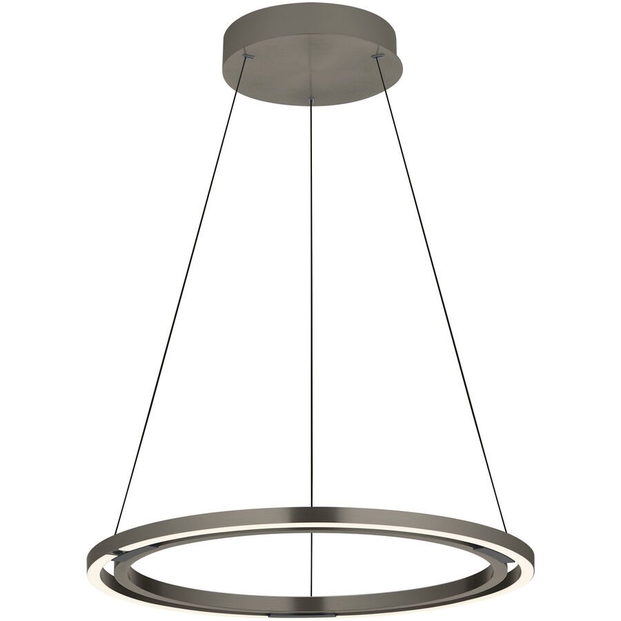 Pendellampe Ringo Bronze Aluminium/Eisen 62 cm - LED - Lichtfarbe: Warmweiss - Kaltes Tagesweiss - Pendellampe- LED Energiesparlampe