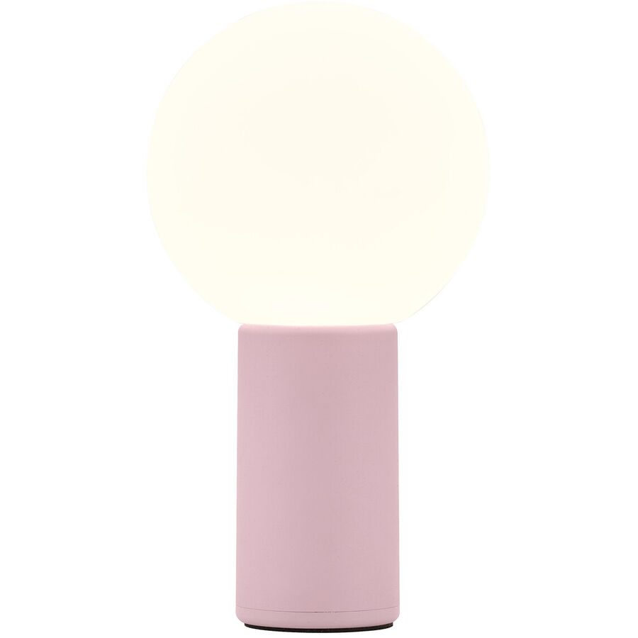 Tischlampe Tiny Rosa Aluminium/Eisen 10 cm 18 cm - Farbe: hellrosa - LED - Lichtfarbe: Warmweiss - Tischlampe- LED Energiesparlampe