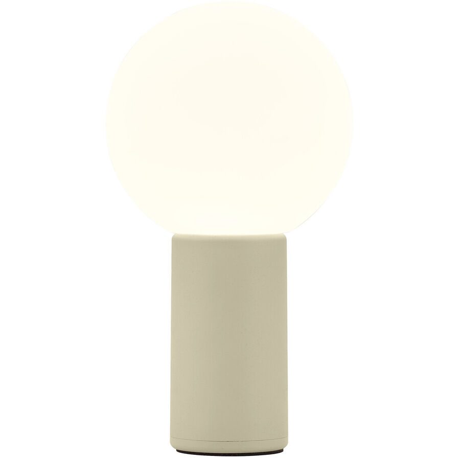 Tischlampe Tiny Beige Aluminium/Eisen 10 cm 18 cm - Farbe: sand - LED - Lichtfarbe: Warmweiss - Tischlampe- LED Energiesparlampe